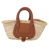 Chloe Marcie Basket Raffia and Leather