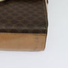 Celine Vintage Macadam Circle Logo Canvas and Leather