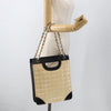 Chanel Chocolate Bar Shopping Tote Quilted Patent