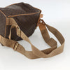 Celine Vintage Drawstring Flap Macadam Coated Canvas
