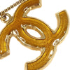 Chanel Vintage CC Pendent Plated Metal