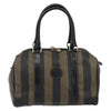 Fendi Vintage Pequin Boston Coated Canvas