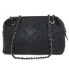 Chanel Chanel Matelassé Cuir Noir Black leather