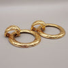 Chanel Vintage CC Round Drop Clip-On Metal