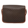 Celine Vintage Macadam Circle Logo Canvas and Leather