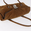 Prada Pushlock Tote Suede