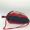 Gucci Logo Drawstring Striped Canvas