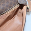 Celine Vintage Macadam Circle Logo Canvas and Leather