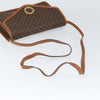 Celine Vintage Macadam Circle Logo Canvas and Leather
