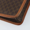 Celine Vintage Macadam Circle Logo Canvas and Leather