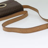 Celine Vintage Macadam Circle Logo Canvas and Leather