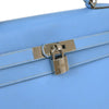 Hermes Kelly Blue Epsom with Palladium Hardware