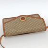 Celine Vintage Macadam Circle Logo Canvas and Leather