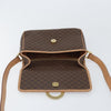 Celine Vintage Macadam Circle Logo Canvas and Leather