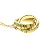 Tiffany & Co. Atlas X Closed Interlocking Pendant 18K Yellow Gold