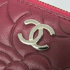 Chanel Camellia Zip Around Organizer Leather