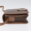 Celine Vintage Macadam Circle Logo Canvas and Leather