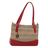 Burberry Nova Check Tote Canvas and Leather