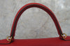 Hermes Kelly Red Clemence with Gold Hardware