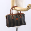 Fendi Vintage Pequin Convertible Boston Coated Canvas