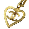 Chanel CC Heart Pendant Metal