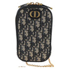 Christian Dior 30 Montaigne Phone Holder on Chain Oblique Canvas