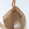 Christian Dior Vintage Honeycomb Canvas and Leather
