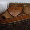 Celine Vintage Macadam Circle Logo Canvas and Leather