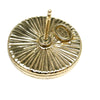 Chanel CC Round Stud Metal and Resin