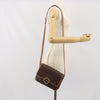 Celine Vintage Macadam Circle Logo Canvas and Leather