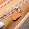 Celine Vintage Macadam Circle Logo Canvas and Leather