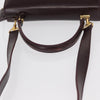 Gucci Vintage Lady Lock Top Handle Leather