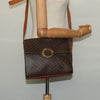 Celine Vintage Macadam Circle Logo Canvas and Leather