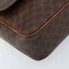 Celine Vintage Macadam Circle Logo Canvas and Leather