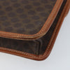 Celine Vintage Macadam Circle Logo Canvas and Leather