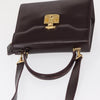 Gucci Vintage Lady Lock Top Handle Leather