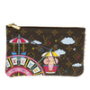 Louis Vuitton Double Zip Pochette Limited Edition Vivienne Xmas Monogram Canvas