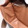 Celine Vintage Macadam Circle Logo Canvas and Leather