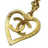 Chanel CC Heart Pendant Metal