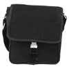 Prada Logo Flap Messenger Tessuto