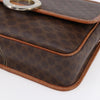 Celine Vintage Macadam Circle Logo Canvas and Leather