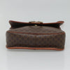 Celine Vintage Macadam Circle Logo Canvas and Leather