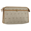 Christian Dior Vintage Honeycomb Zip Canvas and Leather