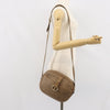 Christian Dior Vintage Honeycomb Canvas and Leather