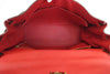 Hermes Kelly Red Clemence with Gold Hardware