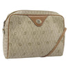 Christian Dior Vintage Honeycomb Canvas and Leather
