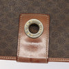 Celine Vintage Macadam Circle Logo Canvas and Leather