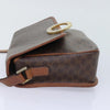 Celine Vintage Macadam Circle Logo Canvas and Leather