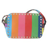 Valentino Garavani Rockstud 1973 Camera Striped Leather