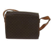 Celine Vintage Macadam Circle Logo Canvas and Leather